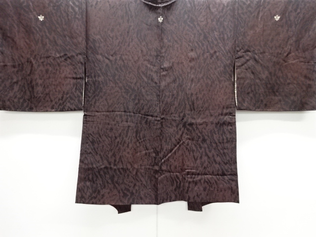 JAPANESE ANTIQUE HAORI / TAISHO ROMAN STYLE / SILK / 